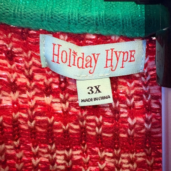 Holiday Hype Llama Sweater Womens Size 3XL Winter Holiday Christmas Ugly Fuzzy - Picture 2 of 9